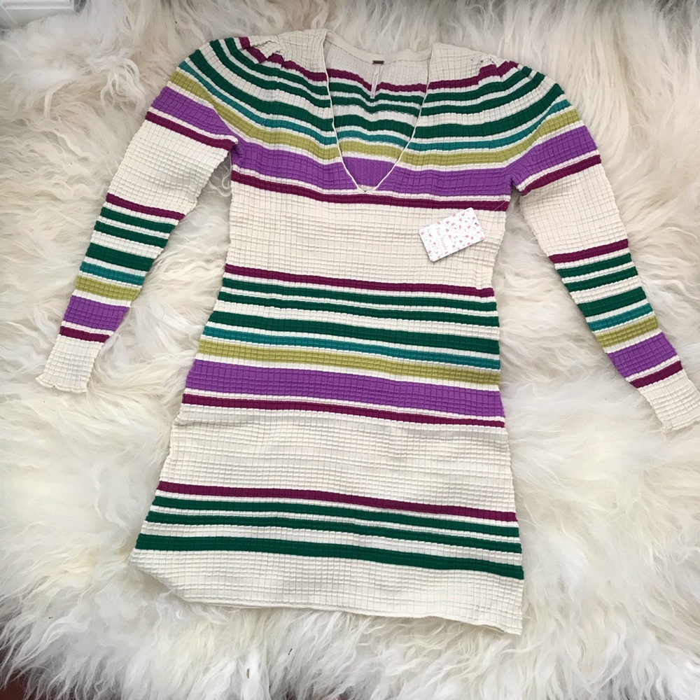 Free People Gidget Knit Sweater Dress - Picture 2 of 8